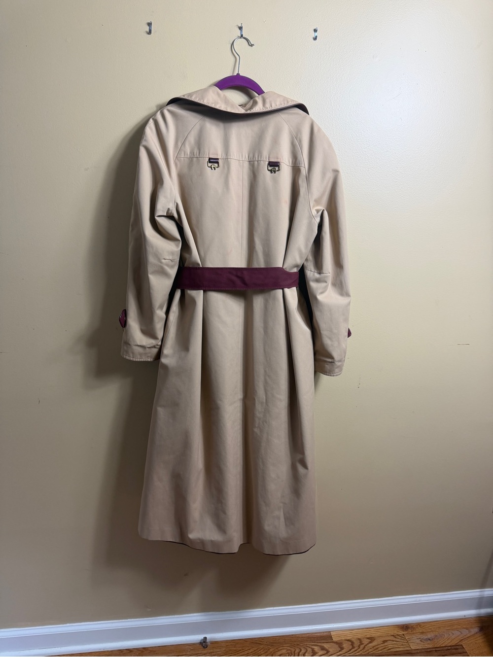 Vintage Etienne Aigner reversible trench coat generally size 12 - Picture 10 of 12